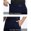 GYS Men’s Pajama Shorts Soft Lightweight Bamboo Viscose Mens Comfy Sleepwear Bottoms with Pockets(Navy)