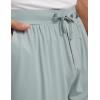 GYS Mens Sleep Shorts Bamboo Viscose Soft Comfy Pajama Bottoms with Drawstring and Pockets(Light Greyish Green)