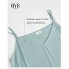 GYS Premium Bamboo Viscose Women’s Full Slips Nightgown Soft and Lightweight Spaghetti Strap Sleep Dress(Light Greyish Green)