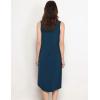 GYS Premium Sleeveless Nightgowns for Women Soft Bamboo Viscose V Neck Tank Pajama Dress(Ink Blue)