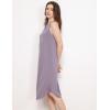 GYS Premium Sleeveless Nightgowns for Women Soft Bamboo Viscose V Neck Tank Pajama Dress(Violet)