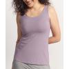 GYS Women Tank Top Bamboo Viscose Cool-Breathable Comfort Cloud-Soft Casual Sleeveless Pajama Tops(Violet)