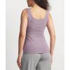 GYS Women Tank Top Bamboo Viscose Cool-Breathable Comfort Cloud-Soft Casual Sleeveless Pajama Tops(Violet)