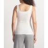 GYS Women Tank Top Bamboo Viscose Cool-Breathable Comfort Cloud-Soft Casual Sleeveless Pajama Tops(White)