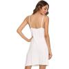 GYS Women’s Bamboo Viscose Full Slips for Under Dresses Soft Adjustable Spaghetti Straps Cami Slip Dress(B- White)