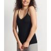 GYS Women’s Camisole Bamboo Viscose Breathable Summer Cool Lightweight Spaghetti Strap Pajama Top(Black)
