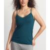 GYS Women’s Camisole Bamboo Viscose Breathable Summer Cool Lightweight Spaghetti Strap Pajama Top(Ink Blue)