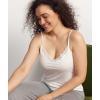 GYS Women’s Camisole Bamboo Viscose Breathable Summer Cool Lightweight Spaghetti Strap Pajama Top(White)