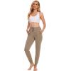 GYS Women’s Pajama Pants – Viscose Made from Bamboo, Joggers Pants with Pockets Comfy Lounge Sleep Pants Pj Bottoms(Camel)