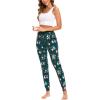 GYS Women’s Pajama Pants – Viscose Made from Bamboo, Joggers Pants with Pockets Comfy Lounge Sleep Pants Pj Bottoms(Christmas Green)