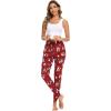 GYS Women’s Pajama Pants – Viscose Made from Bamboo, Joggers Pants with Pockets Comfy Lounge Sleep Pants Pj Bottoms(Christmas Red)