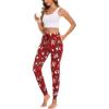 GYS Women’s Pajama Pants – Viscose Made from Bamboo, Joggers Pants with Pockets Comfy Lounge Sleep Pants Pj Bottoms(Christmas Red)