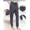GYS Women’s Pajama Pants – Viscose Made from Bamboo, Joggers Pants with Pockets Comfy Lounge Sleep Pants Pj Bottoms(Dark Grey)