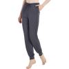 GYS Women’s Pajama Pants – Viscose Made from Bamboo, Joggers Pants with Pockets Comfy Lounge Sleep Pants Pj Bottoms(Dark Grey)
