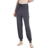 GYS Women’s Pajama Pants – Viscose Made from Bamboo, Joggers Pants with Pockets Comfy Lounge Sleep Pants Pj Bottoms(Dark Grey)
