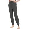 GYS Women’s Pajama Pants – Viscose Made from Bamboo, Joggers Pants with Pockets Comfy Lounge Sleep Pants Pj Bottoms(Dark Heather Grey)
