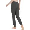 GYS Women’s Pajama Pants – Viscose Made from Bamboo, Joggers Pants with Pockets Comfy Lounge Sleep Pants Pj Bottoms(Dark Heather Grey)