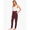 GYS Women’s Pajama Pants – Viscose Made from Bamboo, Joggers Pants with Pockets Comfy Lounge Sleep Pants Pj Bottoms(Ficus Red)