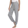 GYS Women’s Pajama Pants – Viscose Made from Bamboo, Joggers Pants with Pockets Comfy Lounge Sleep Pants Pj Bottoms(Heather Grey)