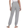 GYS Women’s Pajama Pants – Viscose Made from Bamboo, Joggers Pants with Pockets Comfy Lounge Sleep Pants Pj Bottoms(Heather Grey)