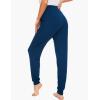 GYS Women’s Pajama Pants – Viscose Made from Bamboo, Joggers Pants with Pockets Comfy Lounge Sleep Pants Pj Bottoms(Ink Blue)
