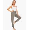 GYS Women’s Pajama Pants – Viscose Made from Bamboo, Joggers Pants with Pockets Comfy Lounge Sleep Pants Pj Bottoms(Kaki)