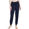 GYS Women’s Pajama Pants – Viscose Made from Bamboo, Joggers Pants with Pockets Comfy Lounge Sleep Pants Pj Bottoms(Navy)