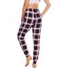 GYS Women’s Pajama Pants – Viscose Made from Bamboo, Joggers Pants with Pockets Comfy Lounge Sleep Pants Pj Bottoms(Navy Red Plaid)