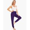GYS Women’s Pajama Pants – Viscose Made from Bamboo, Joggers Pants with Pockets Comfy Lounge Sleep Pants Pj Bottoms(Purple)