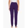 GYS Women’s Pajama Pants – Viscose Made from Bamboo, Joggers Pants with Pockets Comfy Lounge Sleep Pants Pj Bottoms(Purple)