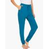 GYS Women’s Pajama Pants – Viscose Made from Bamboo, Joggers Pants with Pockets Comfy Lounge Sleep Pants Pj Bottoms(Teal Blue)