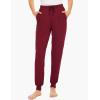 GYS Women’s Pajama Pants – Viscose Made from Bamboo, Joggers Pants with Pockets Comfy Lounge Sleep Pants Pj Bottoms(Wine)