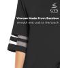 GYS Womens Pajama Set – Viscose Made from Bamboo, 3/4 Sleeve Capri Pajama Set Soft 2 Piece Sleepwear Pjs Lounge Set(Black)
