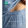 GYS Women’s Pajama Set Bamboo Viscose Cloud-Soft Long Sleeve Year-round Comfort Sleep Sets(Grayish Blue)