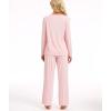 GYS Women’s Pajama Set Bamboo Viscose Cloud-Soft Long Sleeve Year-round Comfort Sleep Sets(​peach​)