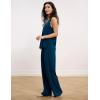 GYS Womens Pajama Set Bamboo Viscose Tank Top and Pants Soft 2 Piece Sleep Sets(Ink Blue)