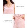 GYS Womens Pajama Set Bamboo Viscose Tank Top and Pants Soft 2 Piece Sleep Sets(Ink Blue)