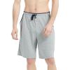 GYS Men’s Bamboo Viscose Pajama Shorts Soft Comfy Knit Sleepwear Shorts with Pockets
