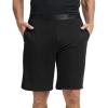 GYS Men’s Pajama Shorts Soft Lightweight Bamboo Viscose Mens Comfy Sleepwear Bottoms with Pockets(Black)