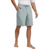 GYS Mens Sleep Shorts Bamboo Viscose Soft Comfy Pajama Bottoms with Drawstring and Pockets(Light Greyish Green)