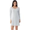 GYS Premium Women’s Nightgowns Bamboo Viscose Breathable and Stylish Long Sleeve Sleep Dress for All-day Comfort(Breezy Blue)
