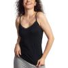 GYS Women’s Camisole Bamboo Viscose Breathable Summer Cool Lightweight Spaghetti Strap Pajama Top(Black)