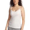 GYS Women’s Camisole Bamboo Viscose Breathable Summer Cool Lightweight Spaghetti Strap Pajama Top(White)