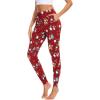 GYS Women’s Pajama Pants – Viscose Made from Bamboo, Joggers Pants with Pockets Comfy Lounge Sleep Pants Pj Bottoms(Christmas Red)