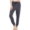 GYS Women’s Pajama Pants – Viscose Made from Bamboo, Joggers Pants with Pockets Comfy Lounge Sleep Pants Pj Bottoms(Dark Grey)
