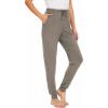 GYS Women’s Pajama Pants – Viscose Made from Bamboo, Joggers Pants with Pockets Comfy Lounge Sleep Pants Pj Bottoms(Kaki)