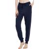 GYS Women’s Pajama Pants – Viscose Made from Bamboo, Joggers Pants with Pockets Comfy Lounge Sleep Pants Pj Bottoms(Navy)