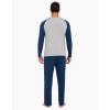 GYS Bamboo Viscose Men’s Pajama Sets Long Sleeve 2 Piece Lounge Set with Pockets(Deep Blue)