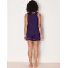 GYS Bamboo Viscose Women Pajama Sets Sleeveless Tank Top with Shorts Summer Lounge Sets(Deep Purple)