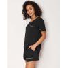 GYS Bamboo Viscose Women’s Pajama Sets Short Sleeve Crew Neck 2 Piece Pajama Set for Women(Black)